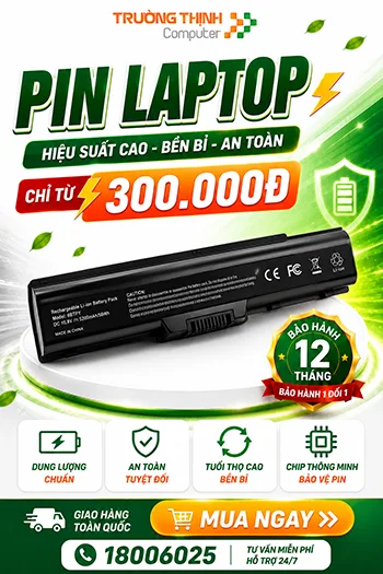 Mua pin laptop giá rẻ tại Trường Thịnh Computer