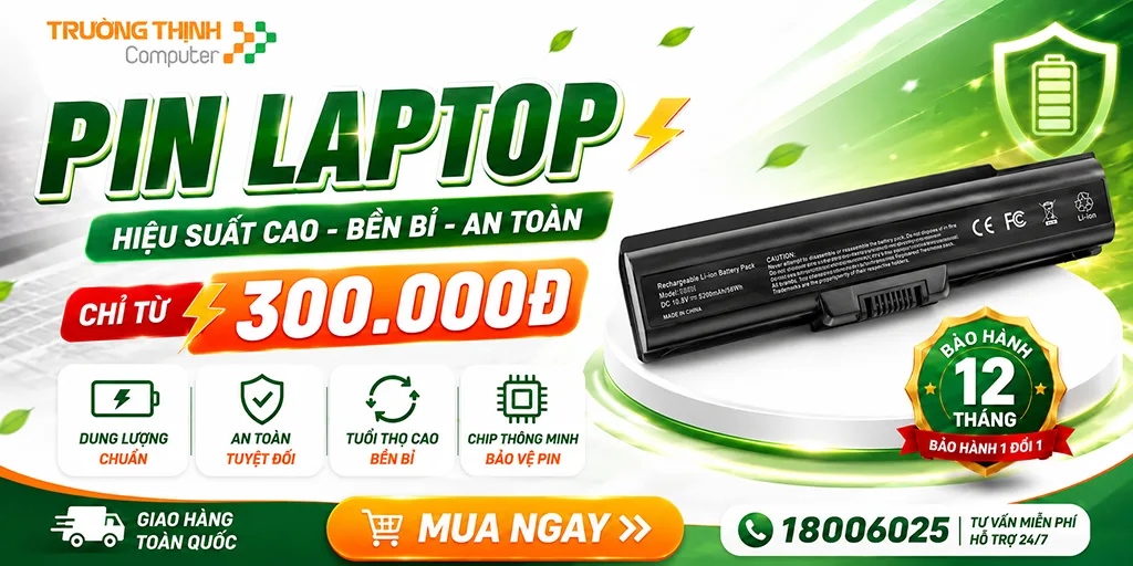 Mua pin laptop giá rẻ tại Trường Thịnh Computer